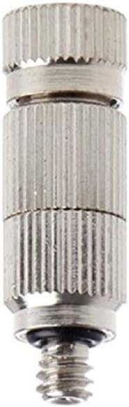 Metalwork 10 Pcs Stainless Steel Misting Nozzles For Outdoor Cooling Misting System, High Pressure Anti Drip Cleanable, 3/16" Thread (0.4mm)