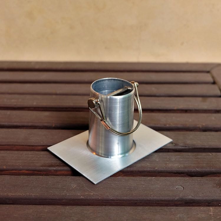 Nutshell Stores Steel Cups Rain Chain - Stainless Steel - 17 Feet