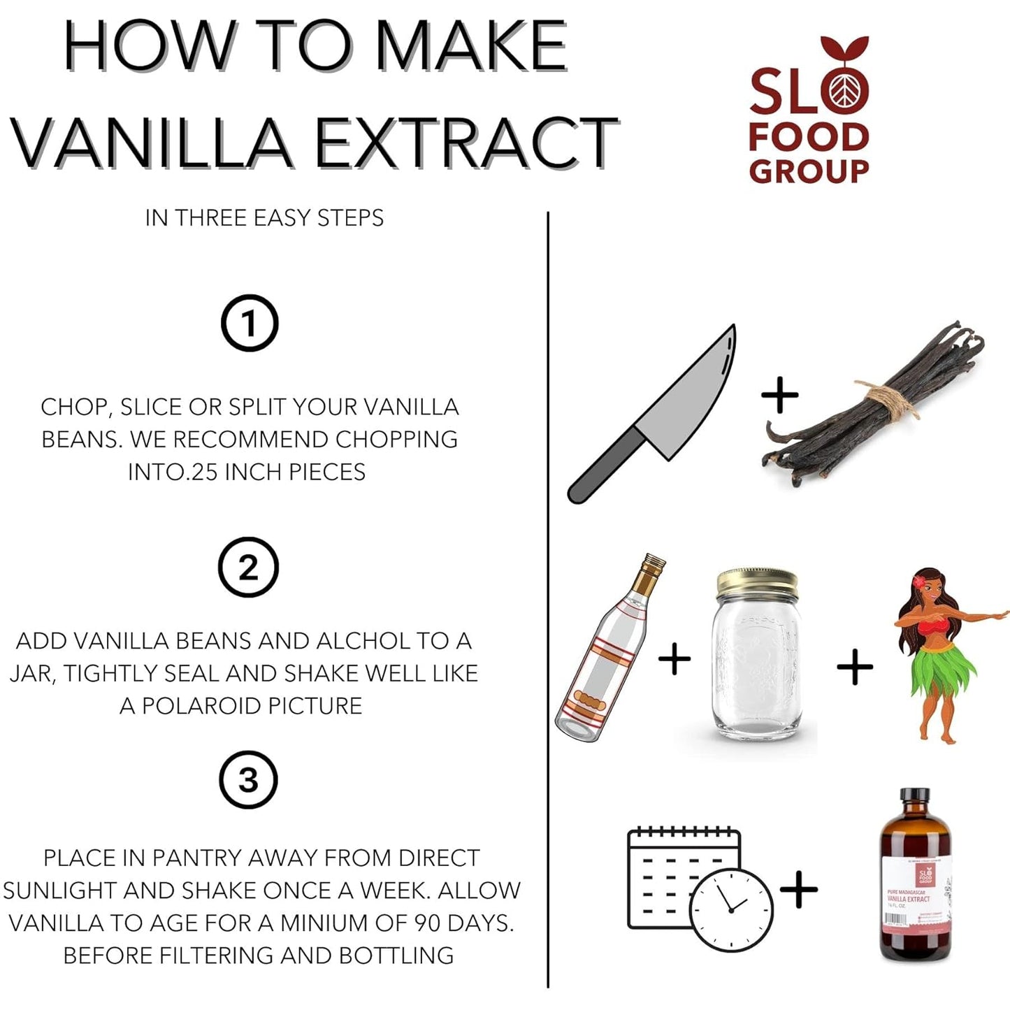 Slofoodgroup Gourmet Vanilla Beans 1 Pound Grade A Bourbon Variety Vanilla Pods from Uganda, Vanilla Beans For Cooking, Baking and Homemad...