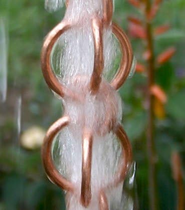 Nutshell Stores Double Loops Rain Chain - Copper - 20 Feet