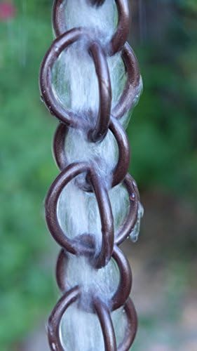 Nutshell Stores Double Loops Rain Chain - Bronze - 11 Feet