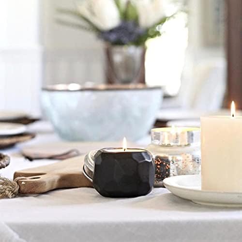 The Growing Candle, Coffee Scented, 13oz Ceramic Pot, Aromatherapy Candles, 100% Soy, Cream and Espresso Aroma for Home, Emma