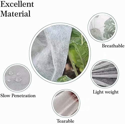 Agfabric Plant Covers Freeze Protection 0.95oz 24''x32'' Frost Cover for Garden Tree Protection Winter Tree Cover for Frost Proctection, 4 Pack