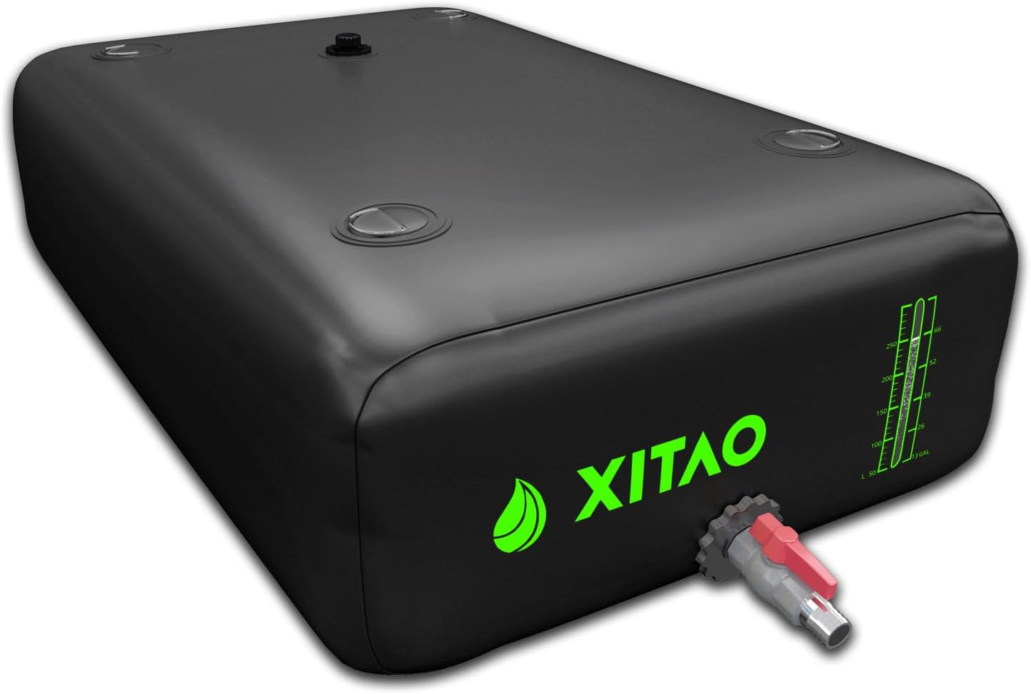 XITAO 63Gal Water Storage Bladder w/Water Level Indicator, Large Capacity Foldable Water Storage Containers, Portable Emergency Water Tank Water Bag for RVs, Fire Prevention, Irrigation