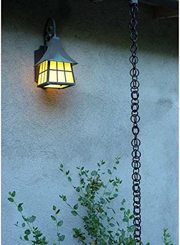 Nutshell Stores Double Loops Rain Chain - Black - 8 Feet