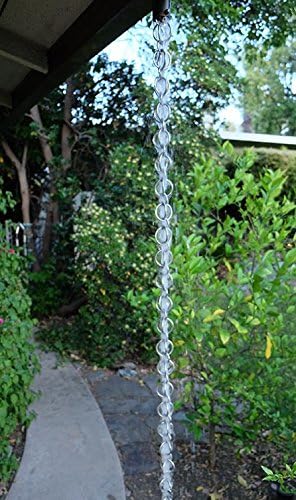 Nutshell Stores Double Loops Rain Chain - Stainless Steel - 19 Feet