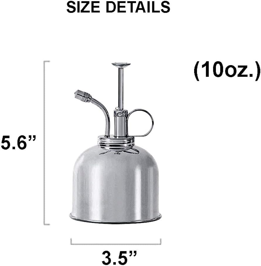 Watering Can Indoor Plants - Nickel Plant Mister - Stylish and Rust Resistant Watering Cans for Healthy Hydration - Prevents Overwatering
