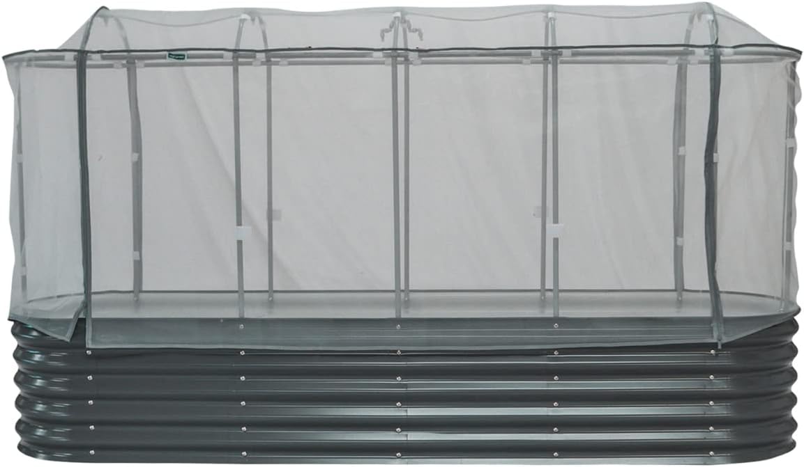 Vego garden Cover System for 2.0' x 2.0' (Round) Herb Garden Bed Twin Pack