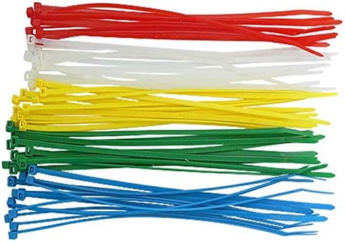 4 Inch Red Zip Ties (1000 Pieces), 18lb Strength, Nylon Cable Wire Ties