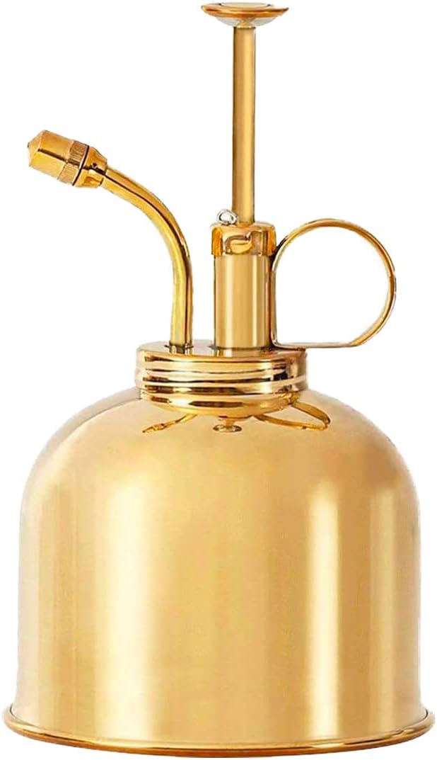 Brass Plant Mister (2 Pack) Indoor Plant Mister, Terrarium Mister, Orchid Spritzer, Succulent, Spray Bottle Mister, Plant Sprayer | A Beautiful and Useful Houseplant Accessory