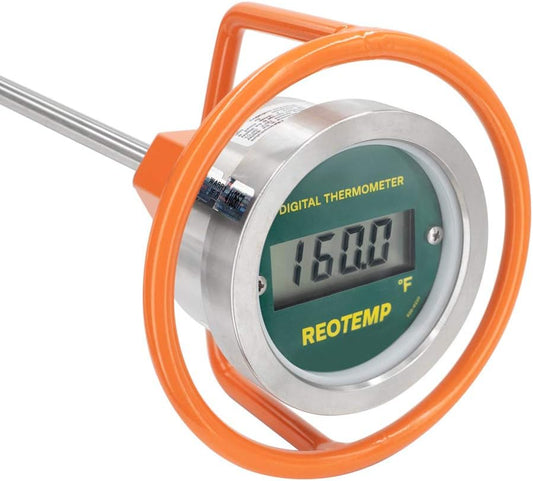 REOTEMP Heavy Duty Digital Compost Thermometer - Fahrenheit, Made in The USA (48")