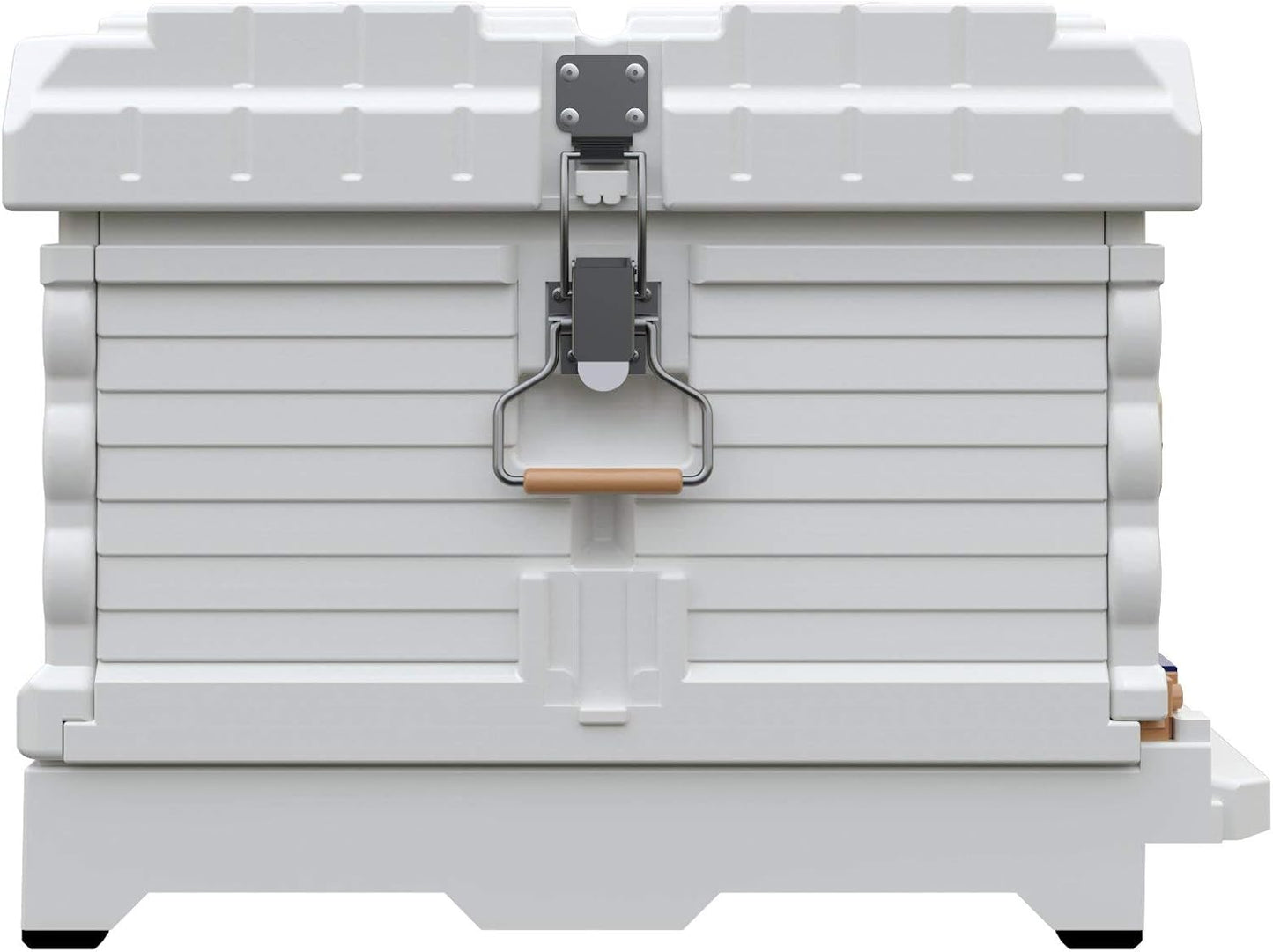 Ergo Insulated 10 Frame Bee Hive Set [NO Frames Included] (Single Hive, White Body Blue Entrance)
