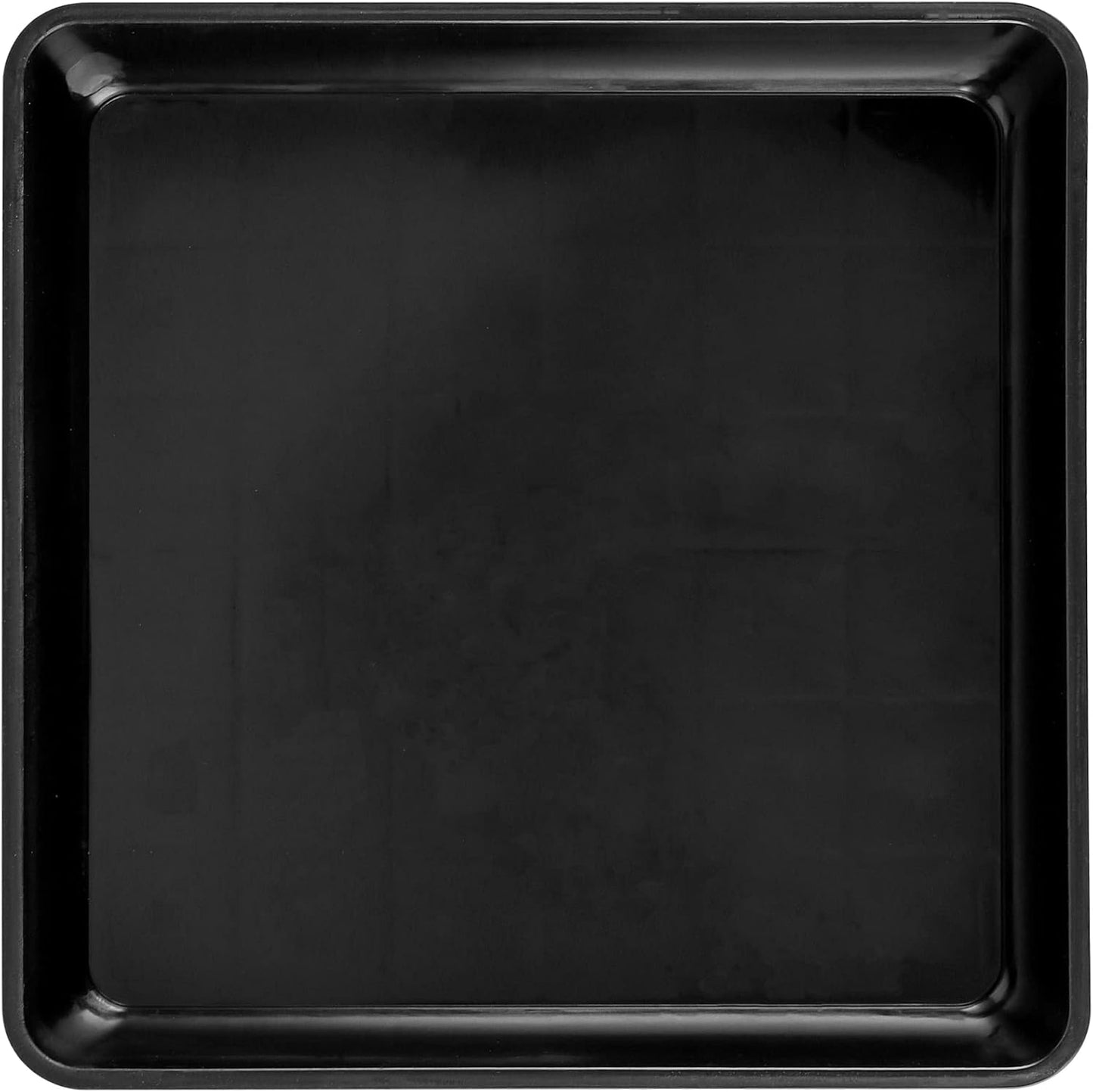JOIKIT 10 PCS 10 x 10 Inch Square Plant Saucer, Plastic Plant Saucer Drip Tray, Square Flower Pot Tray for Indoors and Outdoor Plant Pots, 1.38 Inch Deep, Black