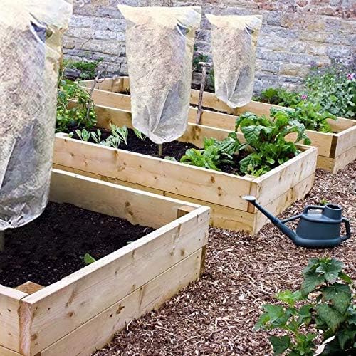 Agfabric Plant Cover for Frost Protection 0.9oz 120"x96" Garden Cover for Plants,Shrub/Bush/Tree Jacket Cover for Freeze Protection,White