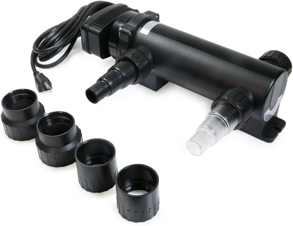 18W Non-Submersible UV Ultraviolet 14" Light Clarifier Lamp Filter for Aquarium Koi Pond Fish Tank