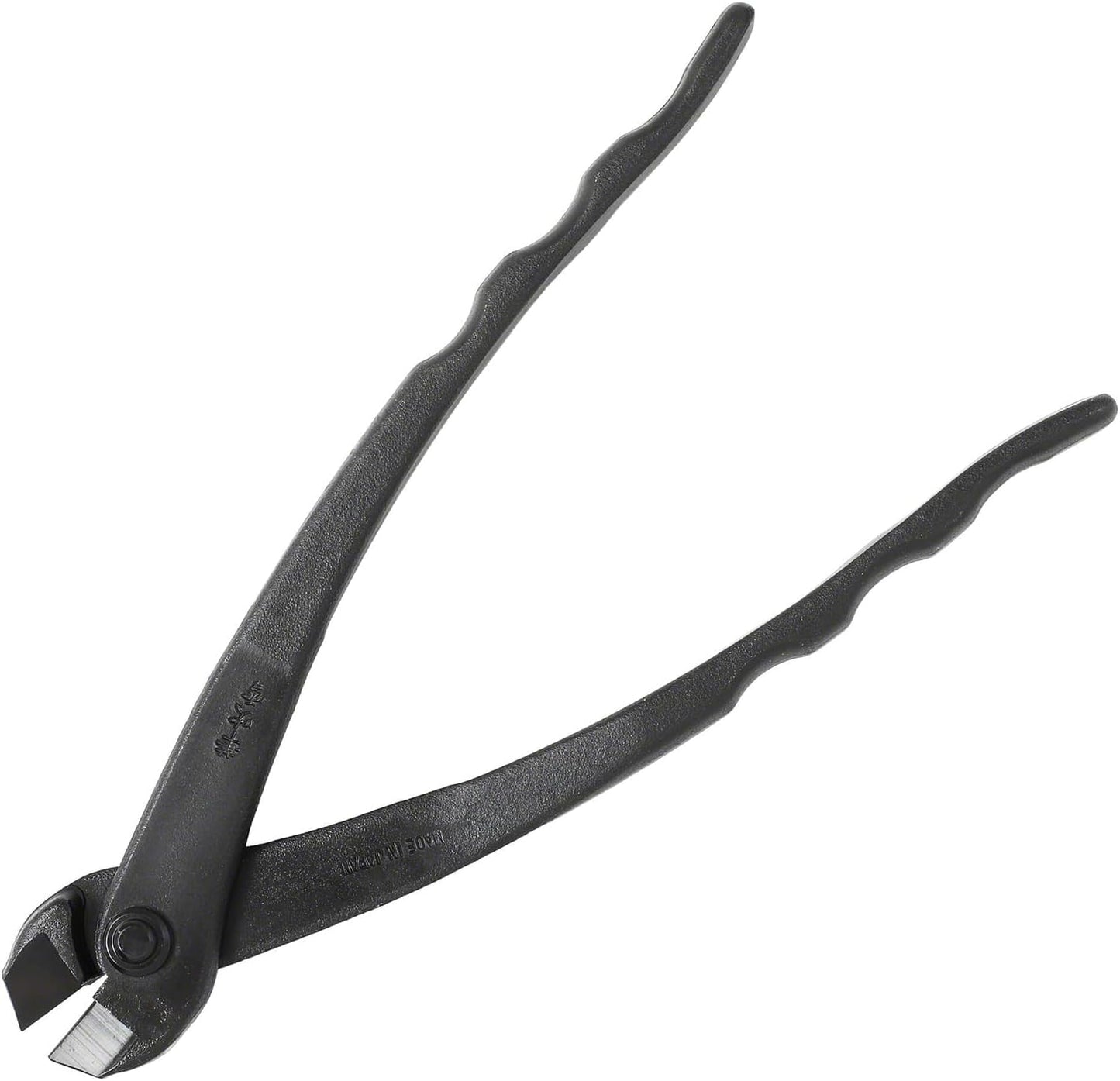 Wazakura Hanafubuki Hand Forged Bonsai Tree Wire Cutter MADE IN JAPAN 7.7inch (195mm), Japanese Garden Tool, Rounded Ends - Black