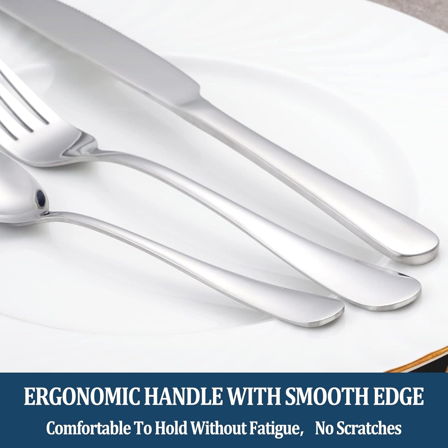 8 Pieces Dinner Forks Set, Food-Grade Stainless Steel Forks, Silverware Forks for Home, Kitchen or Restaurant, Mirror Polished, Dishwasher Safe - 8 Inch