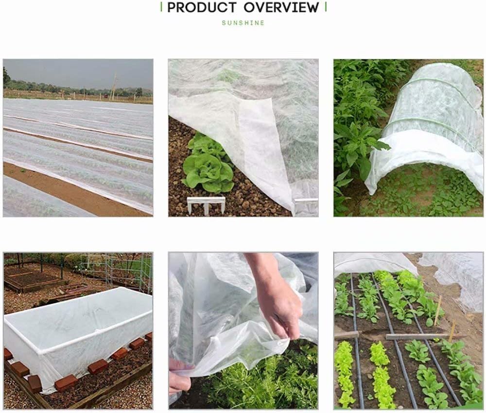 Agfabric 2 Pack Floating Row Covers 0.55oz 10x25Ft Plant Covers Freeze Protection, Row Covers for Vegetables