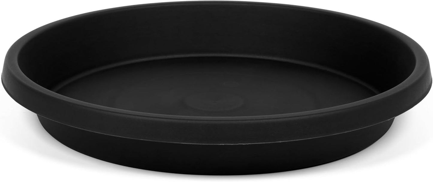 2 Pack Plant Saucer 14 Inch, Durable Plant Trays for Pots, Plant Drip Trays, Plant Water Catcher Tray for Plants, Plastic Plant Saucers for Indoors no Holes