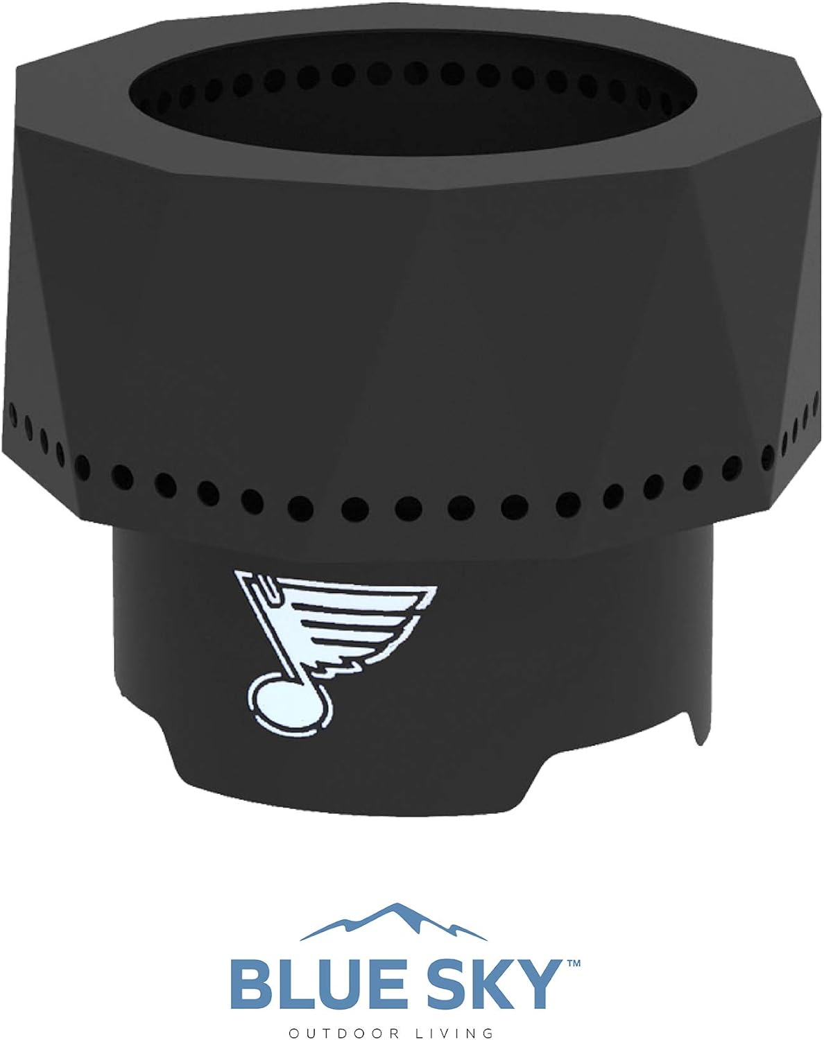 Blue Sky Outdoor Living NHL Florida Panthers Ridge Portable Steel Smokeless Fire Pit with Carrying Bag, Firewood and/or Wood Pellet Burning