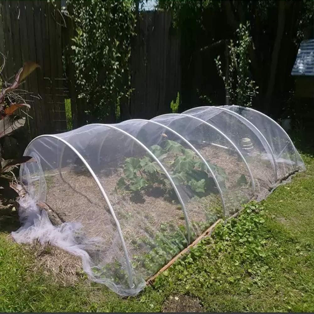 Agfabric Garden Netting 8'x30' Insect Pest Barrier Bird Netting for Garden Protection,Row Cover Mesh Netting for Vegetables Fruit Trees and Plants,White