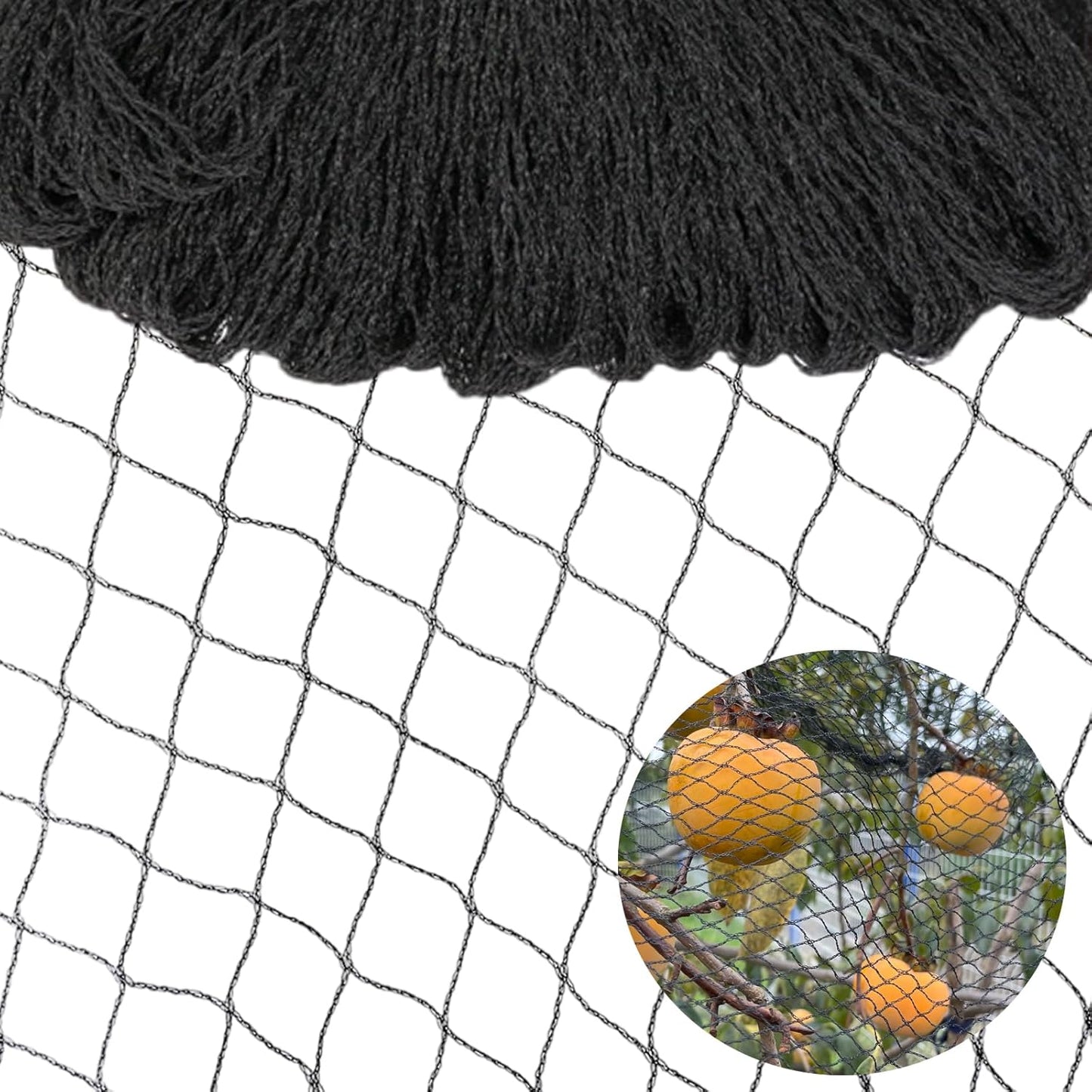 POYEE 15 x 15 FT Bird Netting for Garden Woven Mesh Garden Netting for Plants, Vegetable, Fruit Trees, Blueberry Bushes, Strawberries Against Birds, Deer, Squirrels and Other Animals