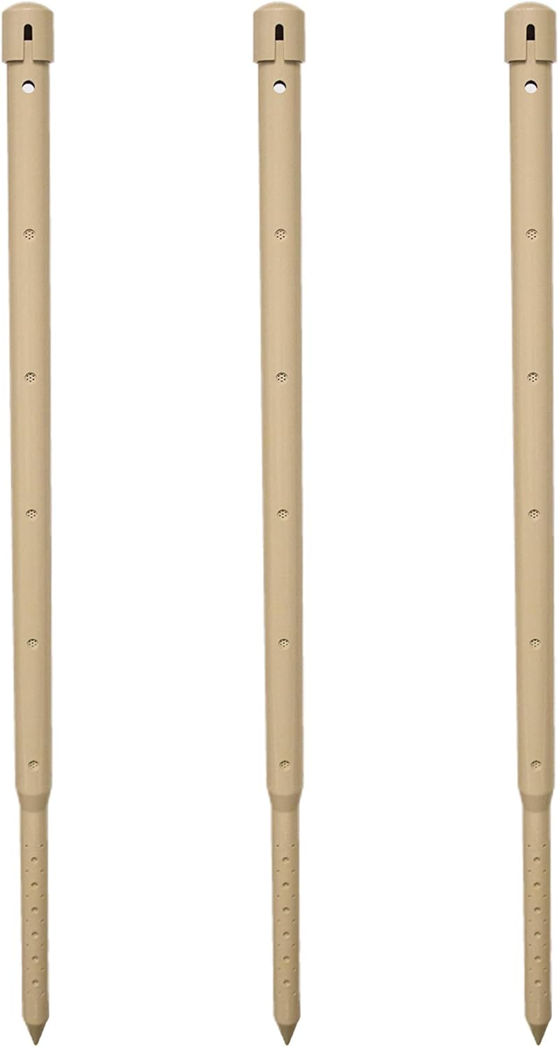 36 in. DEEP DRIP Large Tree Watering Stake (3 Pack) | UV-Protected ABS Plastic Tree Irrigation Spike for Extra-Large Sized Trees, Established Trees, and Palms
