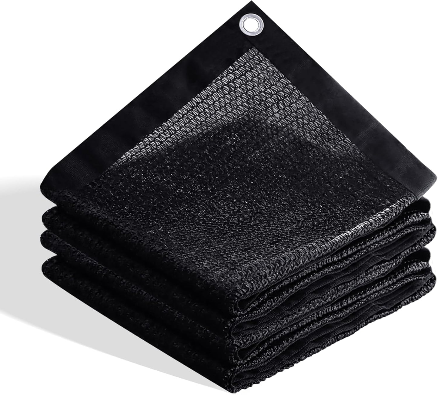 VICLLAX 70% Shade Cloth, 16x21FT Durable Black Mesh Trap with Every 3 FT Grommet, Sun Shade Fabric Netting for for Plants Cover, Greenhouse, Chicken Coop, Barn Kennel, Garden Patio