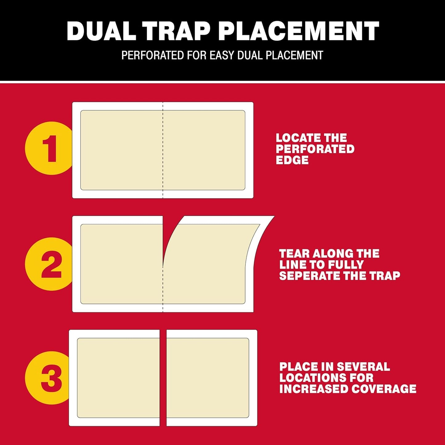 Catchmaster Spider Traps Glue Boards 6-Pack, Adhesive Bug Catcher, Insect, Scorpion, Cricket, Cockroach, & Spider Killer for Home, Bulk Glue Traps for House & Garage, Pest Control for Home