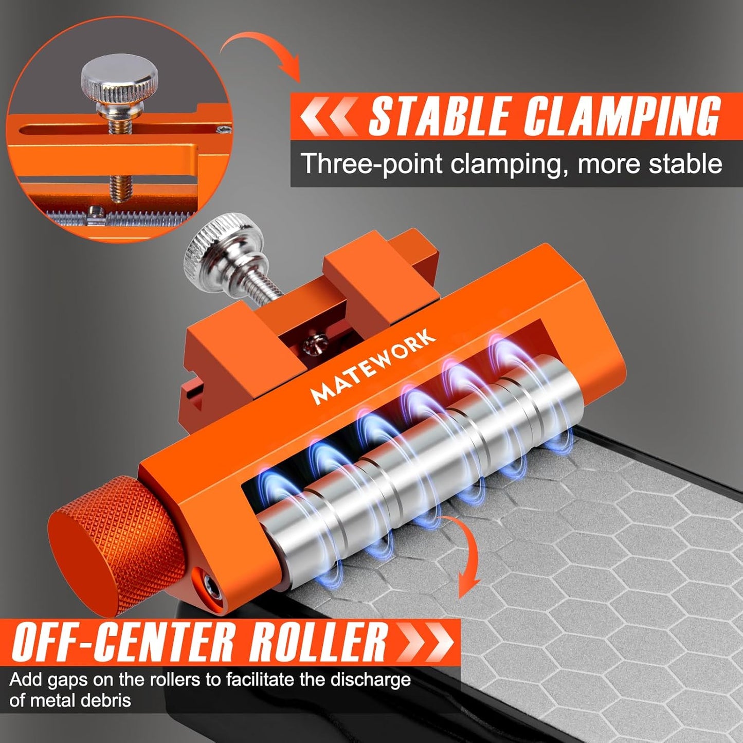 Chisel Sharpening Kit with Sharpening Stone, Woodworking Tools, Chisel Sharpener Set for Chisel Sharpening and Plane Restoration