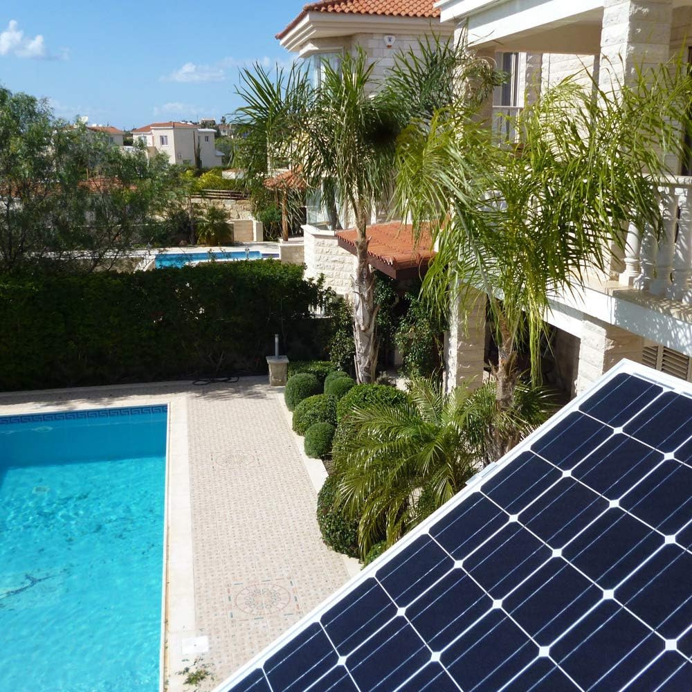PWS Solar Powered Swimming Pool Pump, 72VDC, 1.6HP, 62ft, 136GPM, Solar Water Pump with MPPT Controller, Suitable for Salt Water, JP31-19/1200