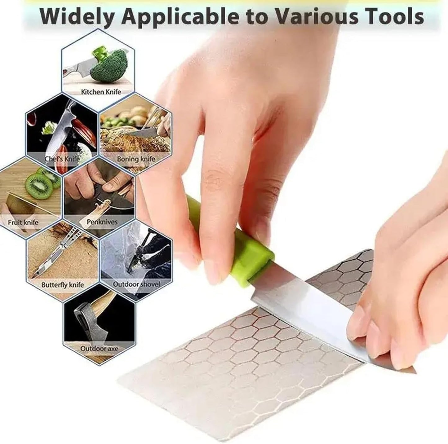 Diamond Sharpening Stone Set,12 Pcs Diamond Lapping Plate Coarse/Medium/Fine Grit Sharpener, 150/180/240/400/600/800/1000/1200/1500/2000/2500/3000 Grit，Perfect Assistance Sharpener Angle Guide