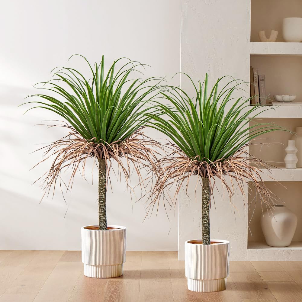 Artificial Tree 3.6Ft Faux Agave Plant Yucca Tree in Pot for Home Office Decor Indoor Outdoor Dracaena Tree Tropical Yucca Palm Fake Potted Tree House Decoration Housewarming Gift