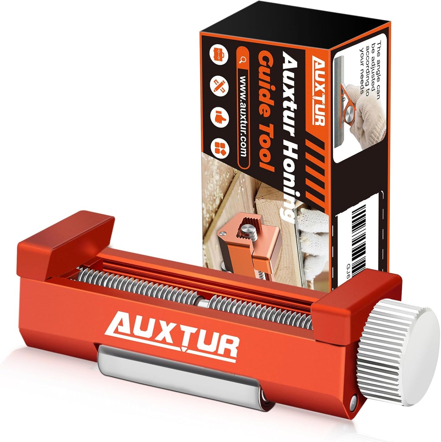 Honing Guide for Woodworking,Honing Steel Center Sharpening Holder,Complete Sharpening System Woodworking Tools for Chisel Sharpening and Plane Restoration (guide tool)