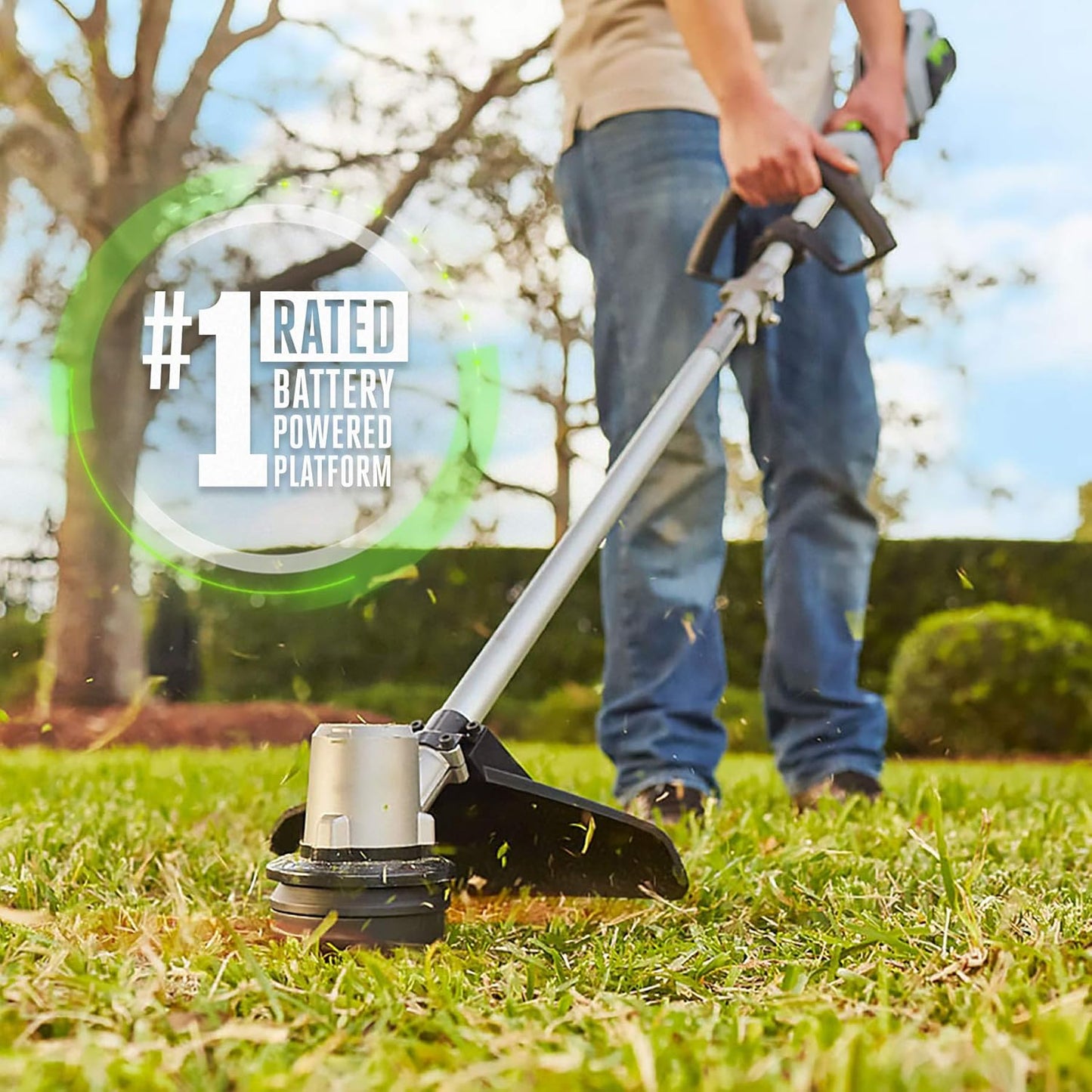 EGO POWER+ Combo, Cordless Trimmer and Blower, 15" Trimmer for Weeds and Grass with Rapid Reload and Cordless Electric 530 CFM Blower, Includes 56V 2.5Ah Battery and Charger - ST1502LB