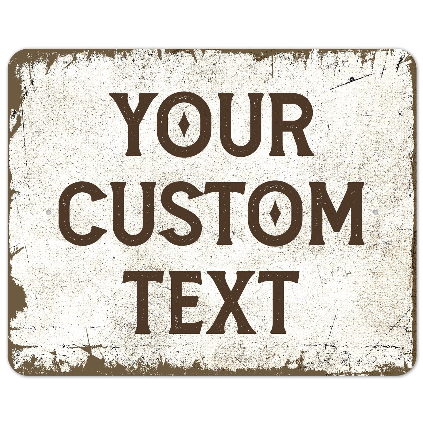 Rustic Custom Sign, Personalized Metal Signs, Gift for Him Men Dad, Man Cave, Indoor and Outdoor Use, Made in The USA
