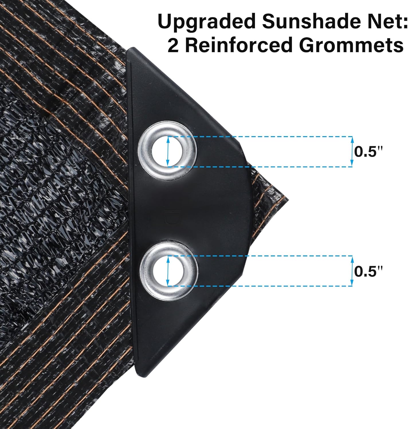 winemana 40% Black Shade Cloth, 3.3 x 10 FT Garden Mesh Tarp for Plants Heat Protection with Grommets, Sunshade Plant Cover for Greenhouse, Barns Kennel, Outdoor Netting Screens for Patio & Porch