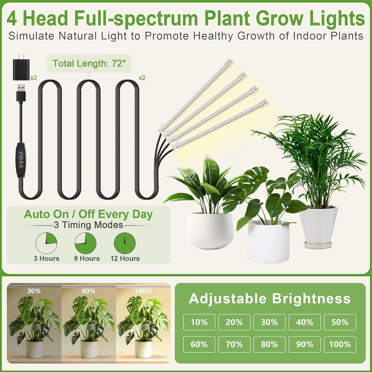 Plant Stand Indoor With Grow Lights, Plant Stand Indoor Tall, Metal Plant Stands Indoor Clearance, Tree Shaped Plant Rack Indoor (BlackMoon)