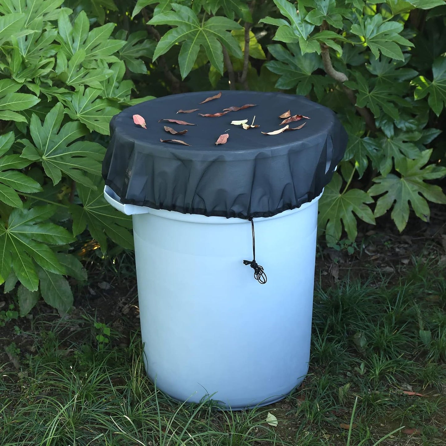 37.5 Inch Mesh Cover for Rain Barrel,Rain Bucket Leaf Filter Screen Cover