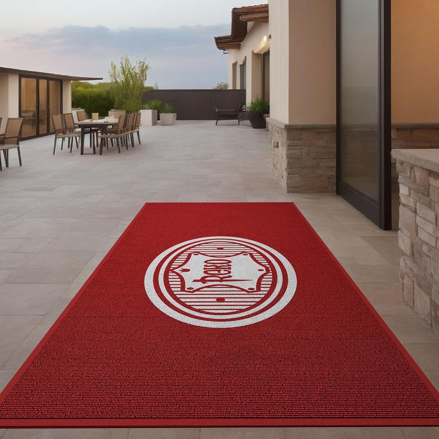 Custom Commercial Grade Carpet Floor Entryway Area Rug Welcome Door Mat for Business Home Indoor/Outdoor Non Slip Washable Durable