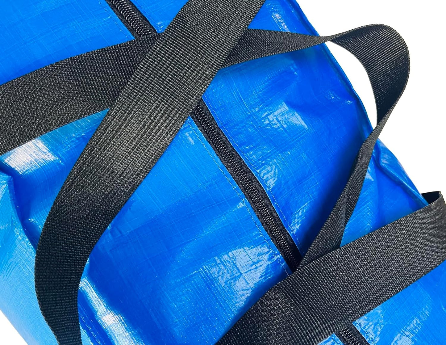 Extra Large Storage Duffle Bags, Jumbo Moving Tent Storage Bags, Foldable Big Blue XXL Duffle Bag for Travel, 56x27x15inch - 1PACK
