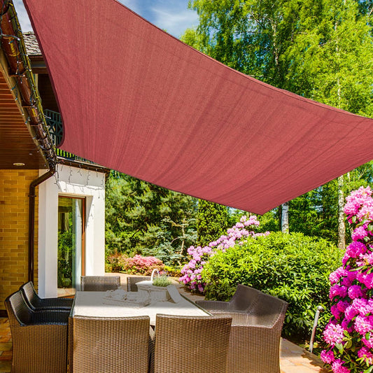 KANAGAWA 6'X24' Rust Red Custom Size Sun Shade Sail Rectangle UV Block Canopy Cover for Patio Backyard Lawn Garden Outdoor (Customized Available)