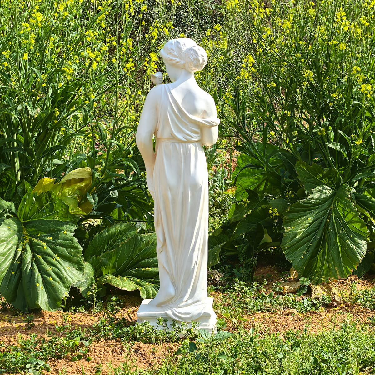 Outdoor Statue, Nymph Sculpture Goddess of Greek Mythology Roman Style for Garden Patio Yard Lawn Porch Decor (Nymph)