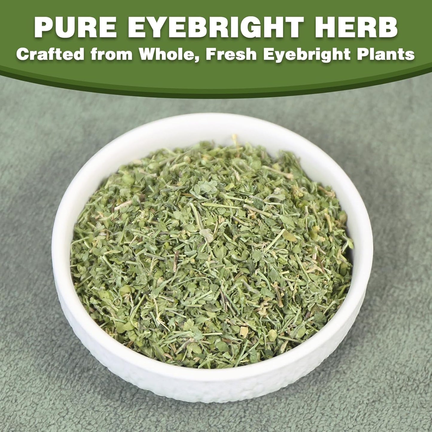 TEARELAE - Eyebright Herb - Pure Natural Eufrasia - Dried Euphrasia Officinalis Herbal Tea - Cut & Sifted - Loose Leaf - Caffeine-Free - Rich in Antioxidants - 2oz/57g