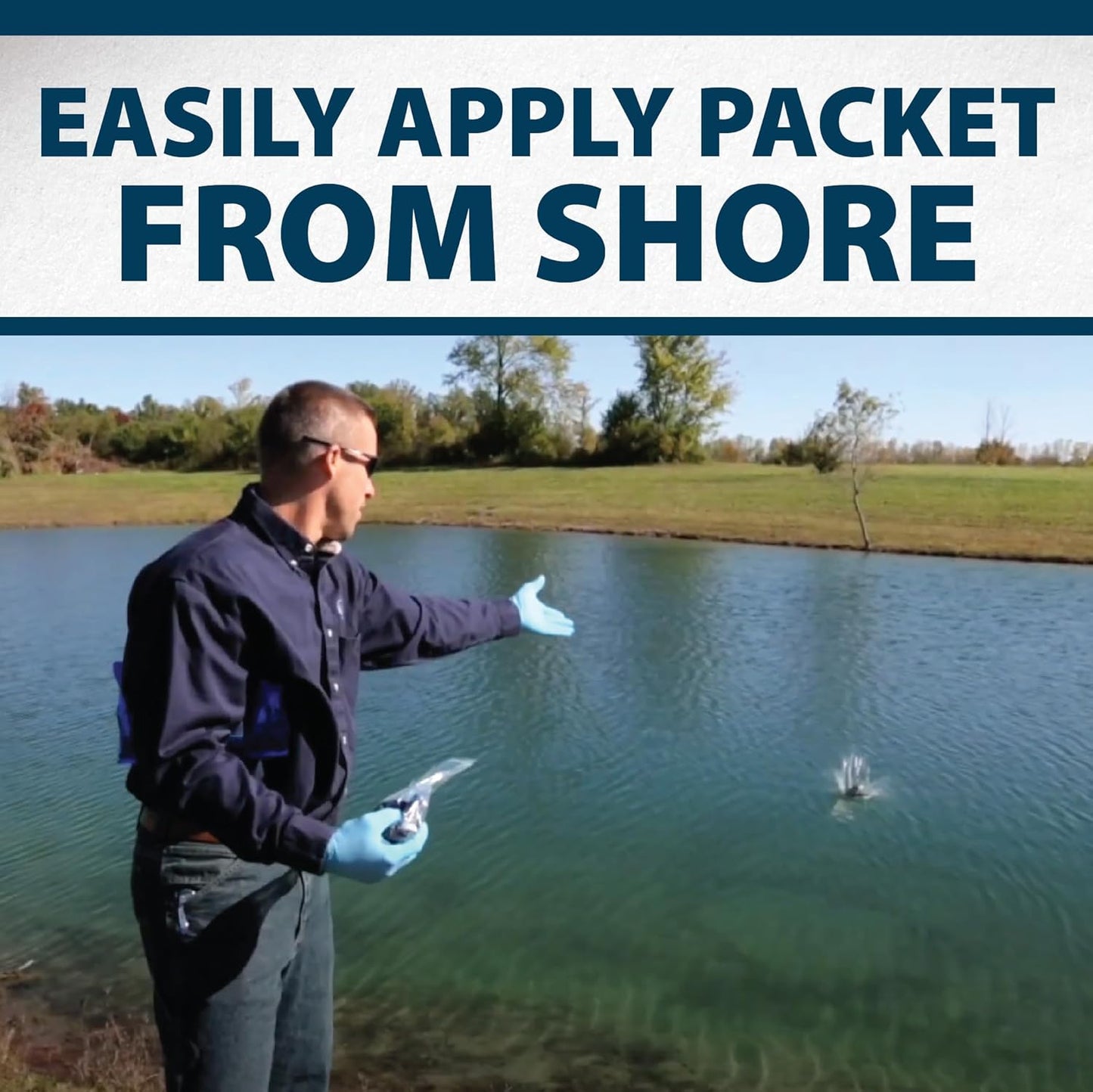 Airmax Pond Dye Packets Black DyeMond Colorant for Large Pond & Lake, Beneficial UV Blocking Color Concentrate, Maintain Clean & Clear Water, Fish, Bird & Animal Safe, 2 Soluble Packets