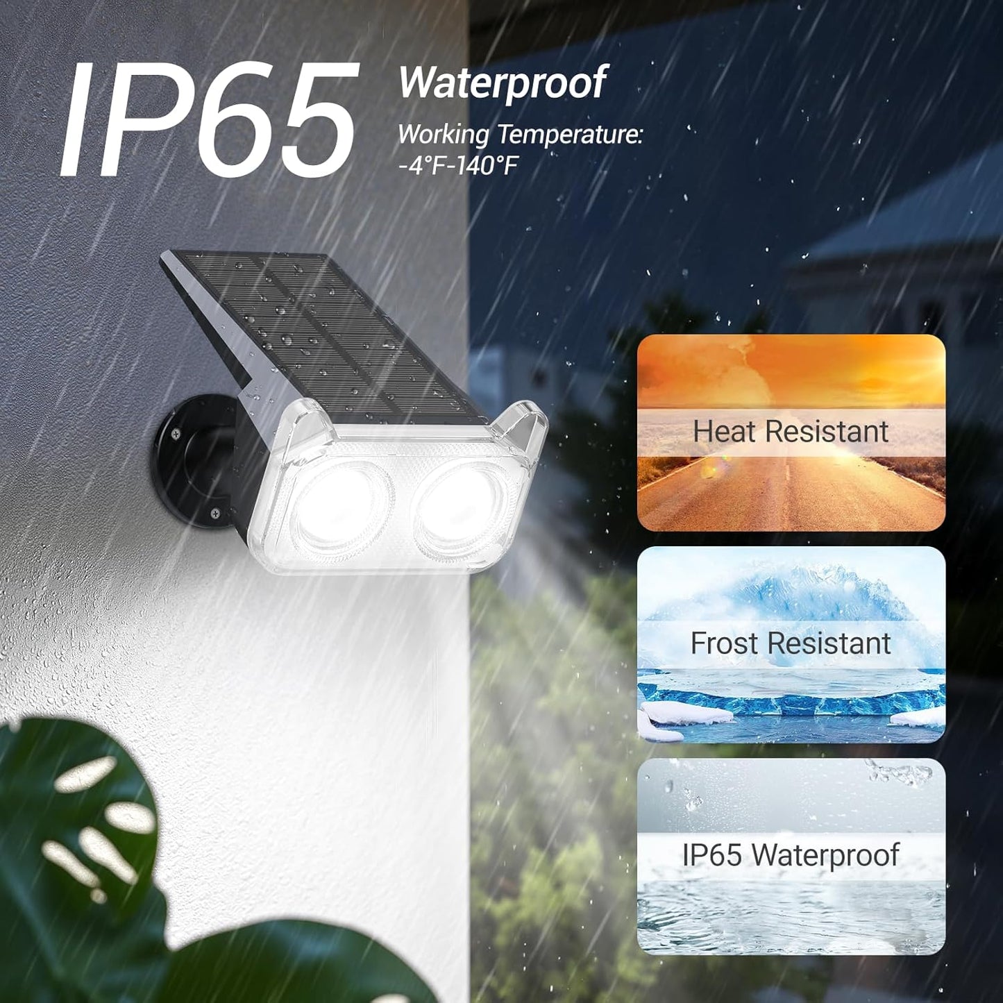 Solar Lights Outdoor Waterproof, Auto ON/Off Solar Spot Lights Outdoor, Dusk to Dawn Spotlights, Adjustable Landscape Lighting for Yard Tree Path Garden, Cool White, 6 Pack