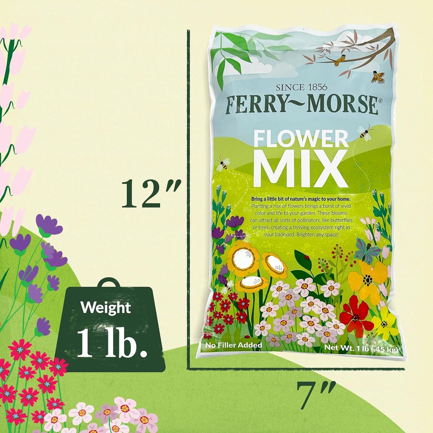 Ferry-Morse Colorado Western Mix Bulk Wildflower Seeds, 1lb