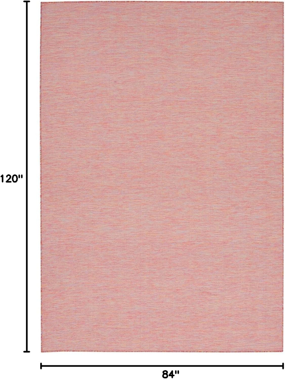 Nourison Home Positano Indoor/Outdoor Rainbow 7' x 10' Area Rug, Easy Cleaning, Non Shedding, Bed Room, Living Room, Dining Room, Backyard, Deck, Patio (7x10)