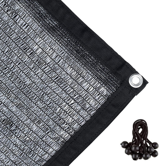 Agfabric 6x12ft Shade Cloth 40% Garden Shades Shade Cloth with Grommets for Garden Patio, Black