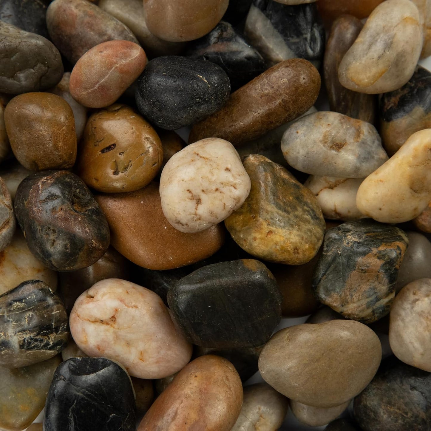 MSI Decorative Polished Mixed Pebbles, 0.7 inch - 1.2 inch, 40 lb. Bag